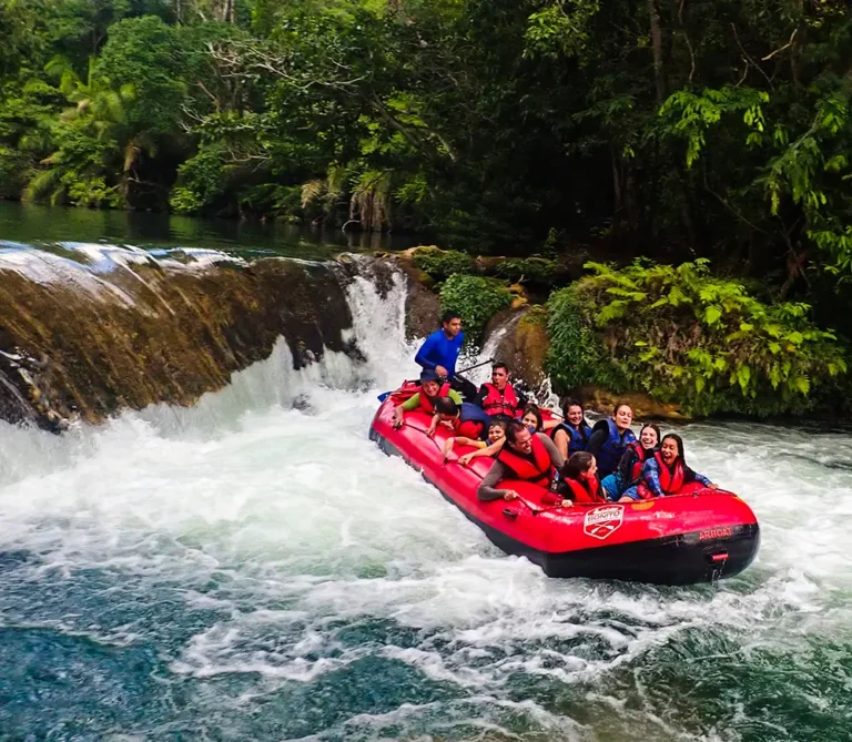 Passeio de bote no Rio Formoso em Bonito